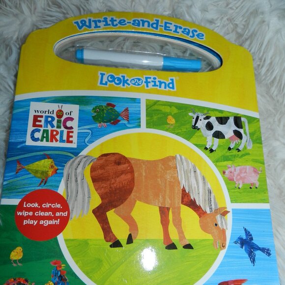 Eric Carle Write & Erase Look & Find Wipe Clean Farm Animals Learning Board🆕⚡🚚 - Picture 7 of 16